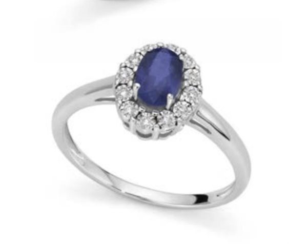 Anello Oro Gioia Donna in Oro Zaffiro 0.50 Ct OAZ12415.006 - OAZ12415.006